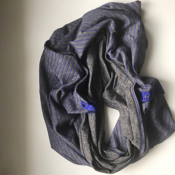 LULULEMON Vinyasa Scarf hyper stripe blue gray - Picture 6 of 7